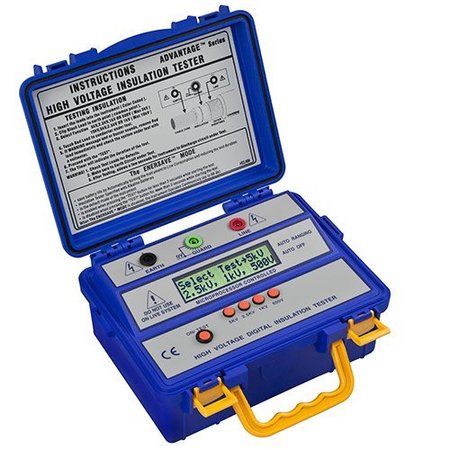 PCE INSTRUMENTS Insulation Meter, Test tension up to 5,000V PCE-IT413